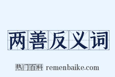 两善反义词是什么意思的图片